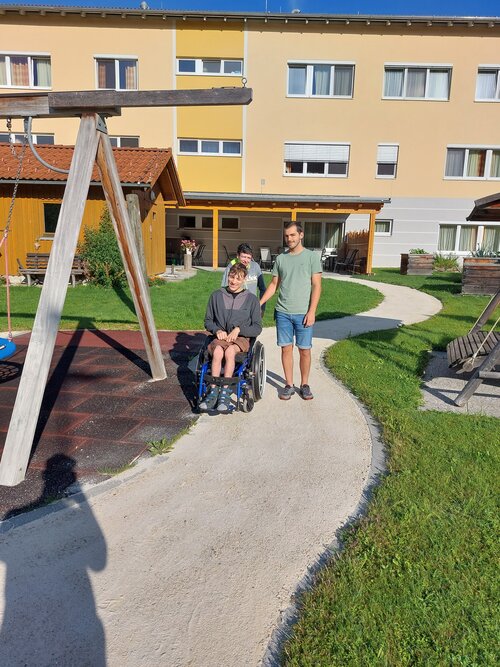 Nach der Sanierung steht der Rundweg bei der Lebenshilfe-Werkstätte Unterweißenbach wieder uneingeschränkt zur Verfügung.