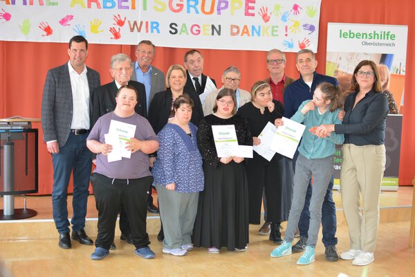 45 Jahre Engagement f&uuml;r Menschen mit Beeintr&auml;chtigung 
in Gmunden