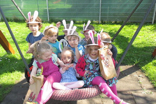 Ostervorbereitungen im Kindergarten Kirchdorf